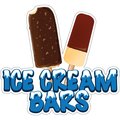 Signmission Ice Cream Bars Decal Concession Stand Food Truck Sticker, 12" x 4.5", D-DC-12 Ice Cream Bars19 D-DC-12 Ice Cream Bars19